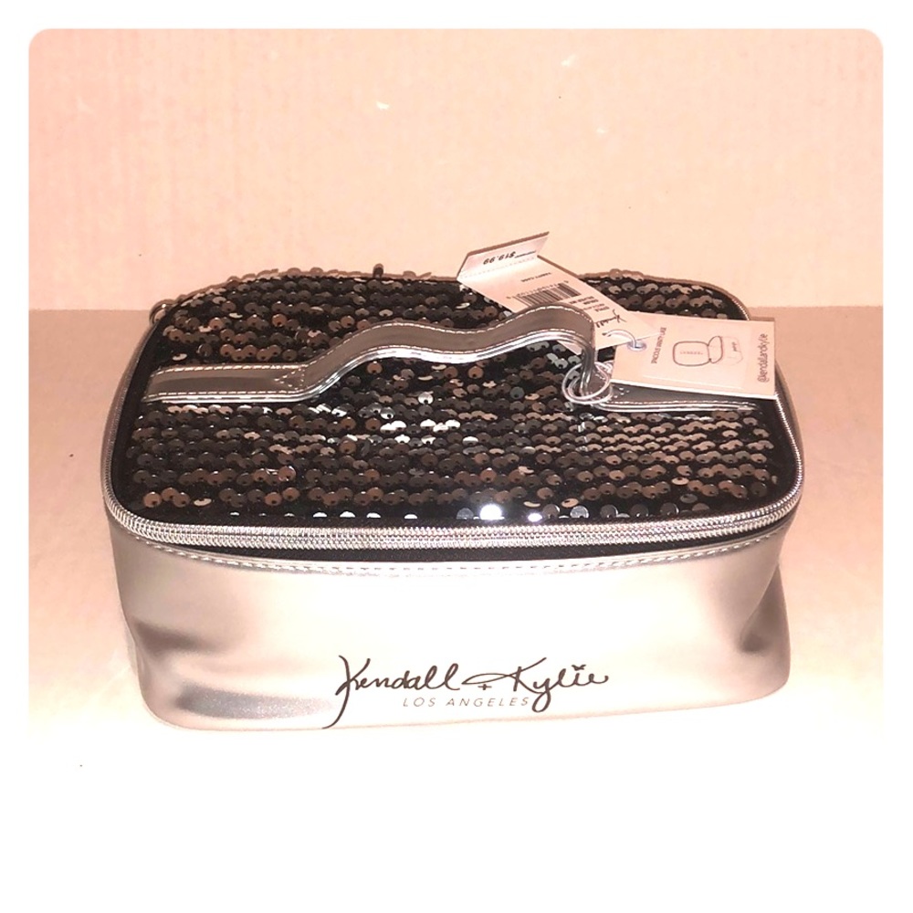 Kendall + Kylie los Angles silver and sequin case